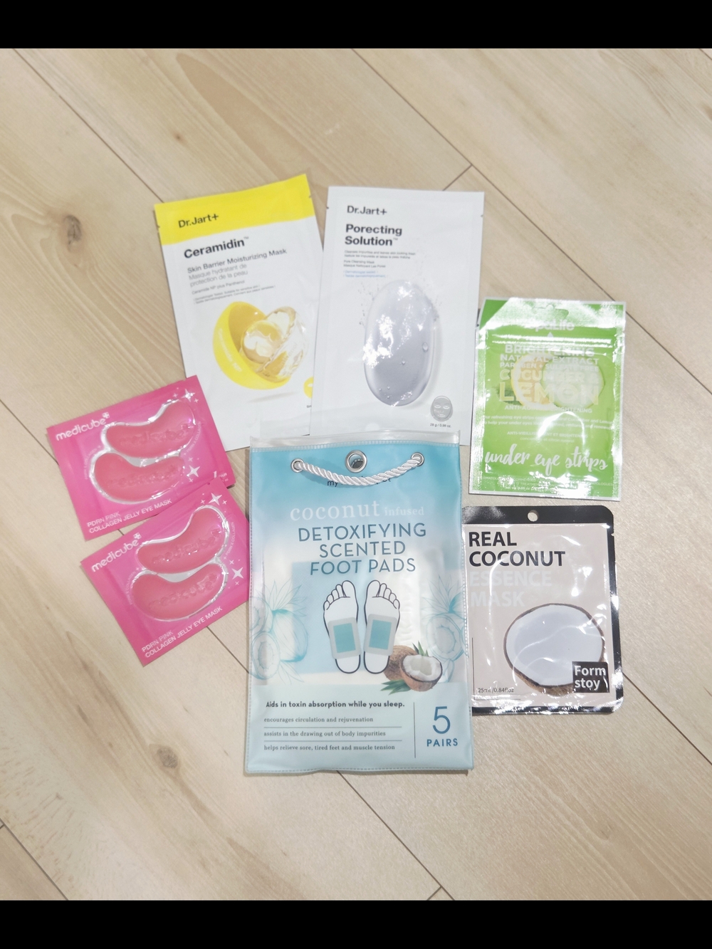 Ceramidin & Porecting Solution Sheet Mask/Eye Mask/Foot Mask Set